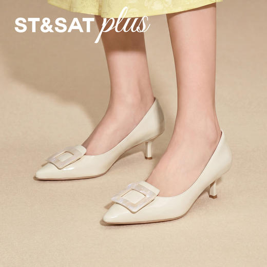 【方扣系列】星期六26春新款简约尖头细高跟SSE1111036 商品图5