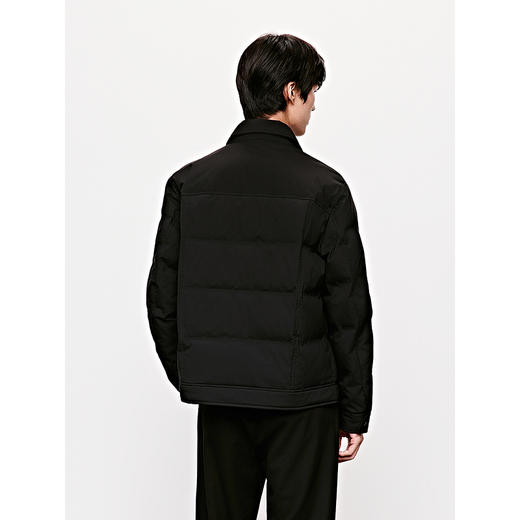 GXG男装 翻领设计加厚外套商务风黑色短款羽绒服 25年冬热卖 商品图4