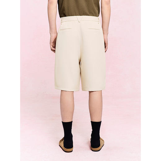 GXG男装 直筒简约休闲短裤通勤商务西装裤男五分裤 25年夏季热卖 商品图4