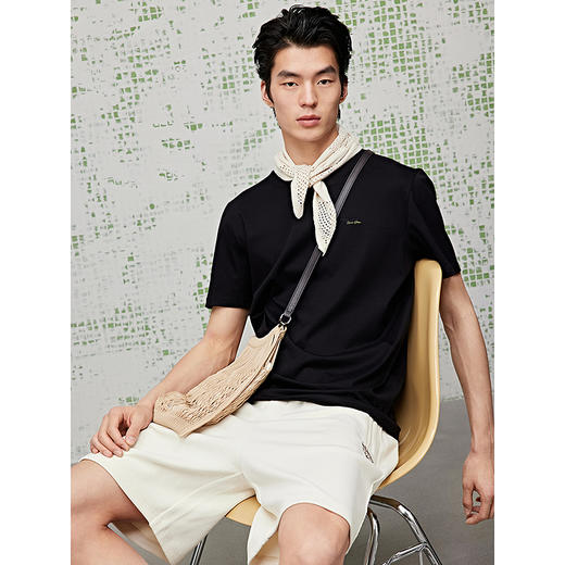 GXG男装 多色可选圆领T恤简约休闲短袖针织T恤  夏季热卖G25X442138 商品图2