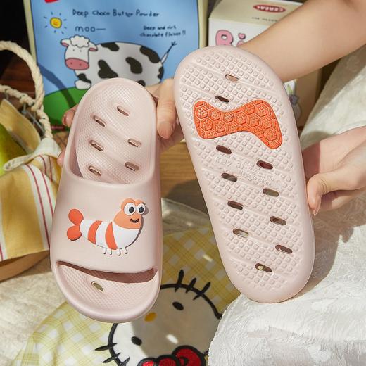 【29-36码】春夏新品可爱海洋卡通贴标漏水儿童居家外穿凉拖【WG26301】 商品图1
