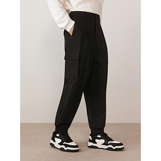 【三防】GXG男装 暗纹肌理工装裤户外伞兵裤软壳裤 2025秋季热卖 商品图2