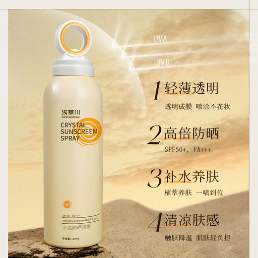 浅草川戴森头SPF50+水晶防晒喷雾 商品图0