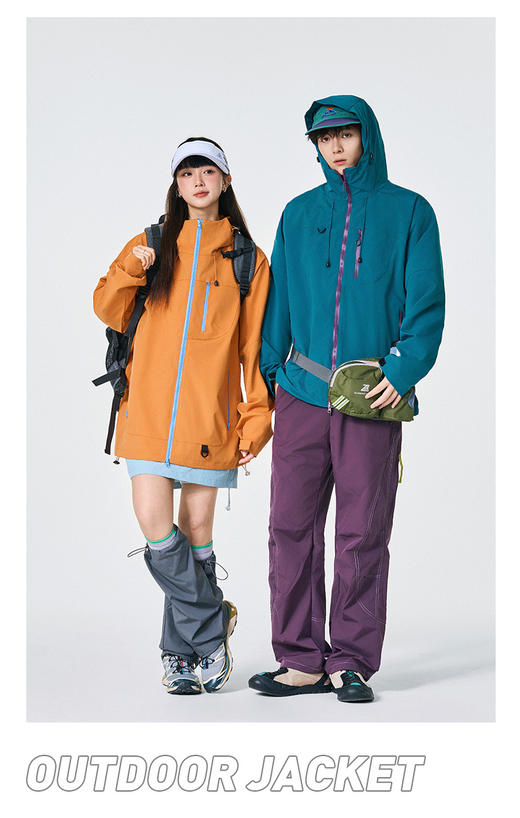 【多妈团购 伯希和同款 春款情侣冲锋衣外套】上身巨好看的三防软壳冲锋衣！荷叶般防水效果，防风防油污，无惧风雨，透湿率高，远离闷热感，轻松穿出高级感-拟盛 商品图11