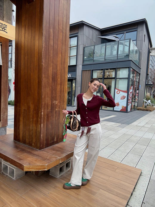 【经典必入】噢蜜ooomeooo时髦白色牛仔裤 商品图6