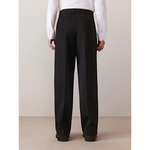 GXG男装 含羊毛直筒西裤通勤长裤裤脚开衩男休闲裤 2025秋季热卖 商品图3