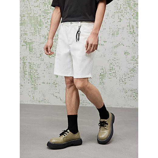 GXG男装 双色直筒牛仔短裤休闲男裤25夏季热卖G25X252012 商品图2