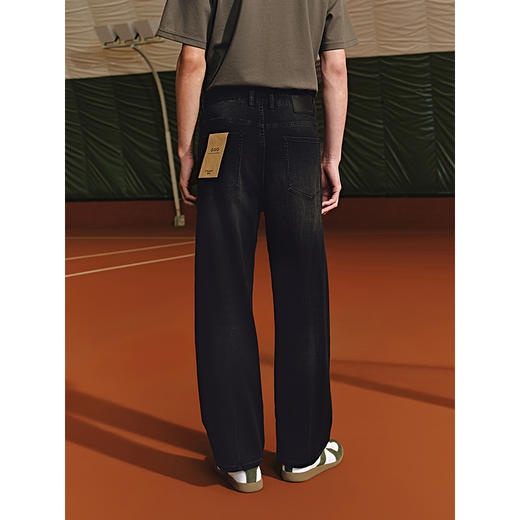 GXG男装 立体裁剪宽松直筒裤牛仔裤弹力长裤子 2025夏季热卖 商品图4