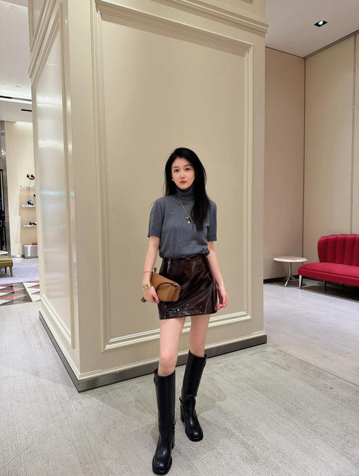 古驰 新款 灰色高领针织短袖 （MM） 商品图5