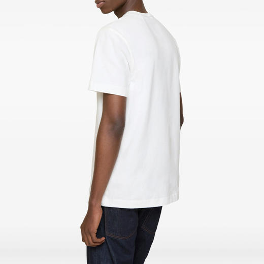 BURBERRY 巴宝莉 男士马术骑士徽标刺绣棉质圆领短袖T恤 白色 8121704 B7347 商品图2