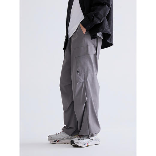 GXG男装   灰色宽松工装裤男伞兵裤通勤长裤休闲裤  春季热卖G25X021030 商品图4