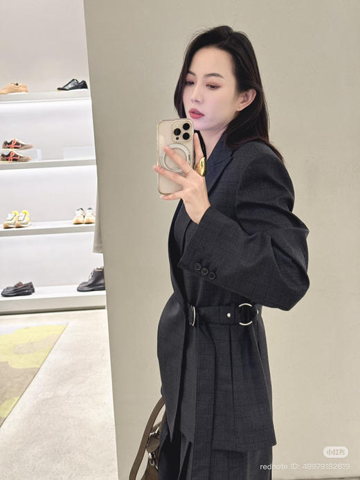 33-5 排他性独家圆正 lew 进口羊毛格子 套装 西服/中裤 单穿配套一级棒👍 商品图4