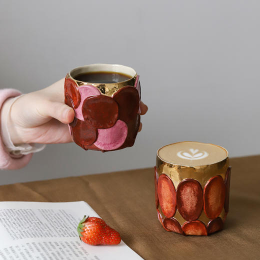 中国 花狗空间张晓雪 手握杯 条纹杯 咖啡杯 商品图6