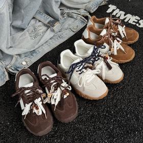 XGXC美拉德美式复古内增高真皮德训鞋阿甘鞋XG2805