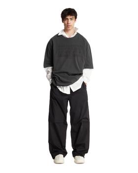 MM6缝线刺绣短袖T恤