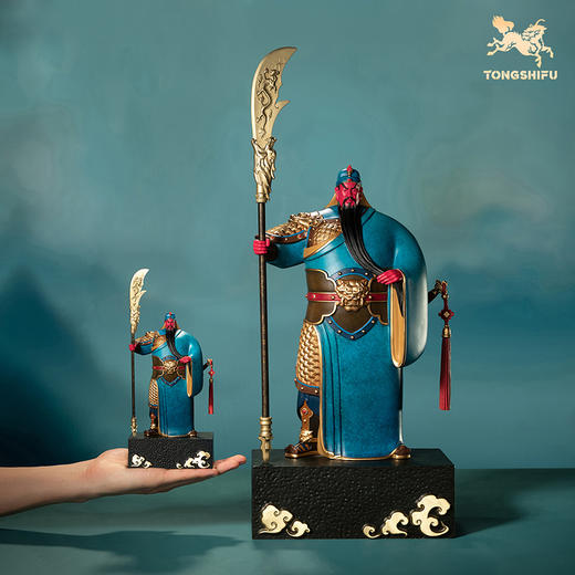 铜师傅《正气》办公室关羽关公关二爷铜摆件 武财神家居工艺品 商品图5