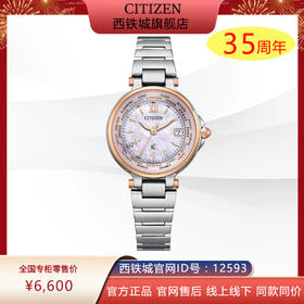 西铁城/CITIZEN多局电波时尚贝母钢带女士手表EC1011-62W