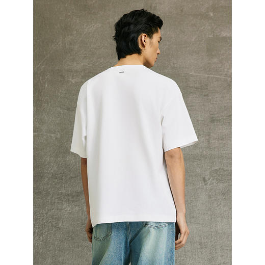 GXG男装 T恤简约圆领短袖针织 25年春G25X441017 商品图4