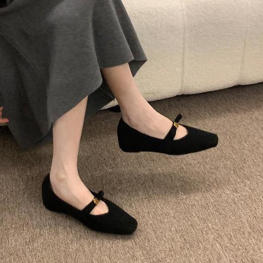 【羊毛法式小香风】2025秋冬新款加绒玛丽珍女鞋内增高浅口单鞋气质 商品图3