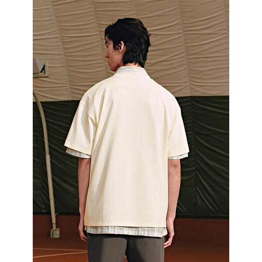 GXG男装 圆领T恤纯色简约短袖针织 2025年夏季热卖G25X442126 商品图3