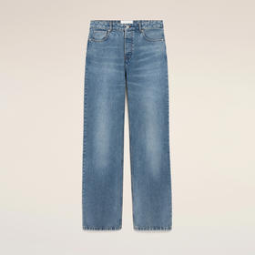 AMI PARIS 男士字母徽标贴片休闲牛仔裤 蓝色 HTR450 DE0046 480