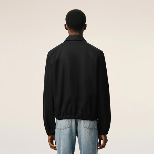 AMI PARIS 男士心形徽标刺绣棉质斜纹布拉链外套 黑色 HJK884 CO0132 001 商品图2