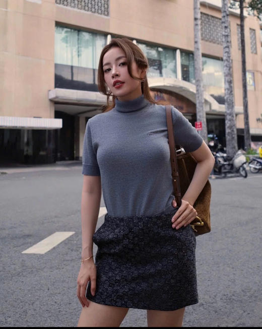 古驰 新款 灰色高领针织短袖 （MM） 商品图3