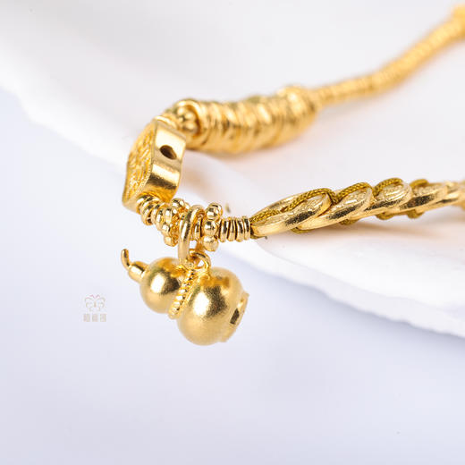 【九五至尊】足金五帝钱福禄手链  ZX2602095 商品图3