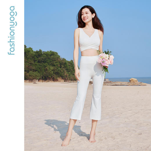 FC12782凡圣瑜伽时尚微喇八分裤 商品图12