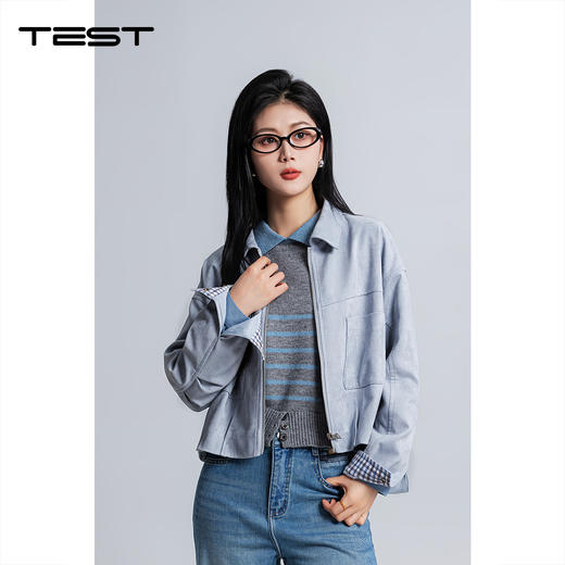 春上新小个子短款休闲外套简约百搭上衣夹克2261030 商品图0