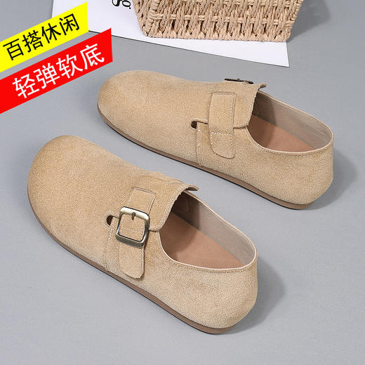 【软底内增高复古全包勃肯鞋2602款】新款春夏软底不累脚休闲鞋  内增高复古全包勃肯鞋 商品图1