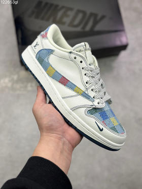 春季特惠💰360 Travis Scott x Fragment Design x Air Jordan 1 Low OG SP AJ1 乔1联名倒钩低帮