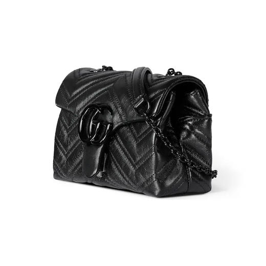 GUCCI 古驰 女士 GG Marmont系列 迷你单肩背包 黑色 856368 AAFS1 1000 商品图1
