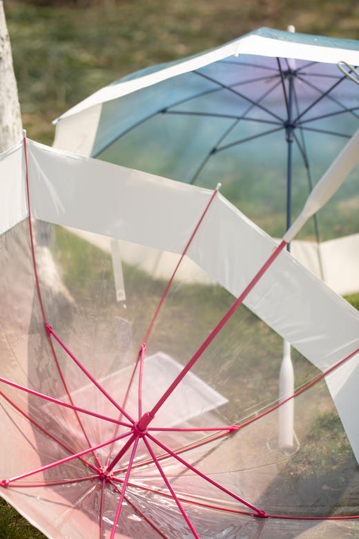 🎯质量好到尖叫!明媚了整个雨季【Mamoru葵·透明渐变雨伞】🔆雨天拍照氛围感好绝，🌻已经开始期待下雨天了不是一次性伞!伞骨超结实! 💰官旗价:79元 💰开团价:39元  商品图2