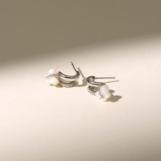 ARSIS丨 幸运符号系列 鸿运四叶草双圈耳钉 商品图8