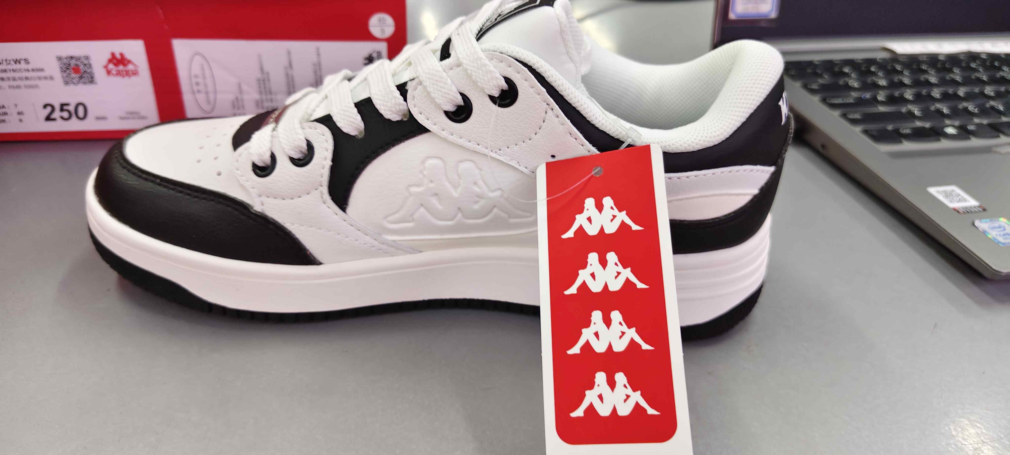 XY/Kappa卡帕背靠背春款男女款运动休闲鞋板鞋情侣鞋小白鞋K0EZ5CC17-990