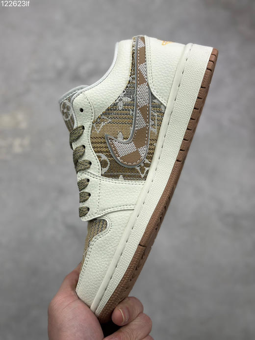 春季特惠💰320 Air Jordan 1 Low AJ1 WH LV 乔1 复古文化休闲运动篮球鞋 商品图6