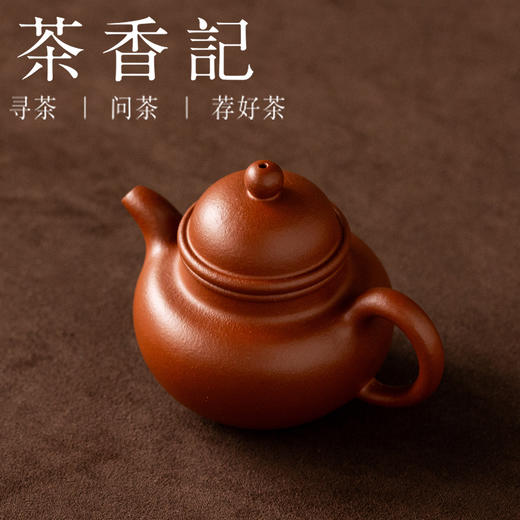 茶香记紫砂壶小煤窑朱泥小掇球90cc泡茶壶经典器型功夫茶具 商品图1