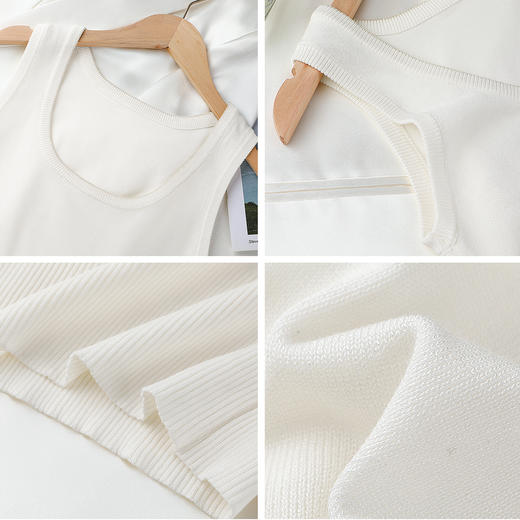 C2-【均码适合80-120斤】针织小吊带背心春季内搭可外穿辣妹打底上衣免穿文胸内衣女   愜惬如期/优雅轻悦 商品图6