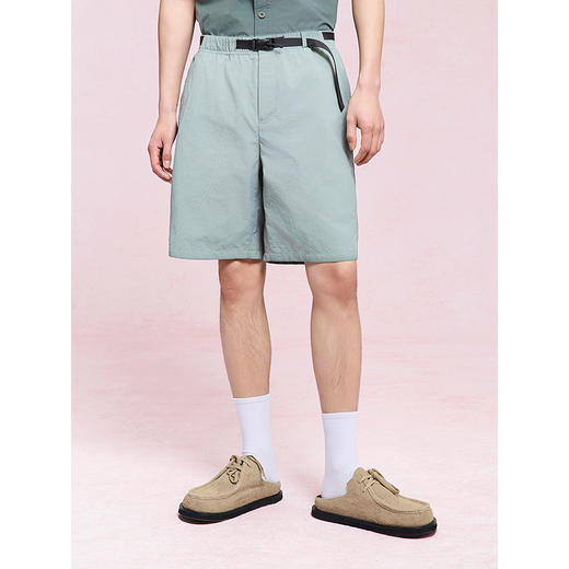 GXG男装 简约宽松休闲短裤通勤男户外工装轻薄裤子 25年夏季热卖 商品图3