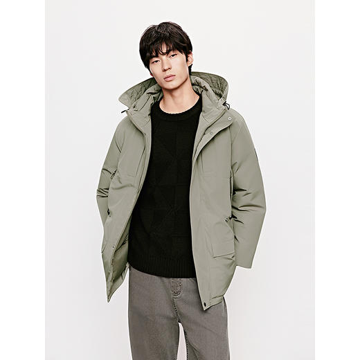 【三防】GXG男装 中长款羽绒服户外大口袋时尚厚实保暖羽绒服外套 冬季热卖 商品图3