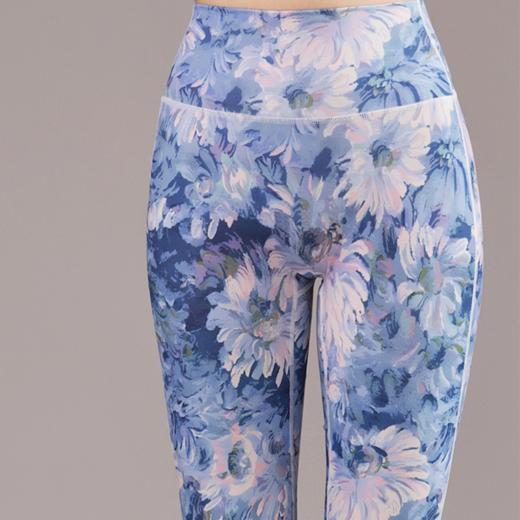 壁虎瑜伽【青花幽梦-套装】高弹印花套装【5天发货】（可拆卸胸垫） 商品图4