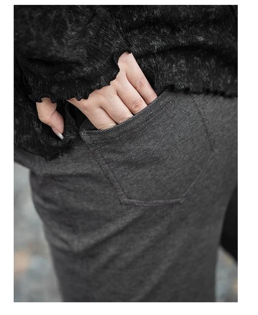 【群内福利】重磅木棉牛仔裤，合体微喇版型，简约线条加上微喇轮廓，狠有腔调对腿部不自信的姐妹的福音 商品图6