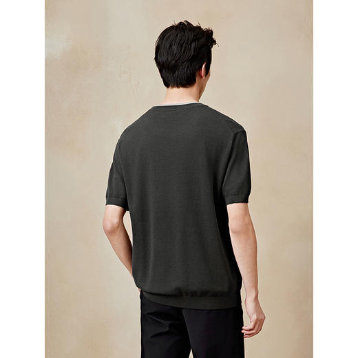 GXG男装 圆领T恤简约短袖针织 2025年夏季热卖G25X442073 商品图4