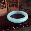 【天然正品】A货翡翠 天然正桩细腻无纹裂糯种飘绿地55.5号翡翠手镯 140226NJT24 商品缩略图5