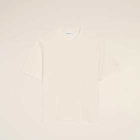 AMI PARIS 中性心形徽标压纹棉质圆领短袖T恤 白色 UTS357 726 136