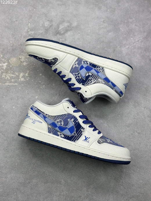 春季特惠💰320 Air Jordan 1 Low AJ1 WH LV 乔1 复古文化休闲运动篮球鞋 商品图4
