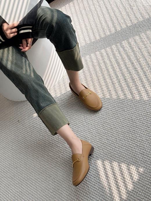 二店y 26新配色 莞产Samedelman 经典马衔扣踩跟无声乐福鞋 商品图9