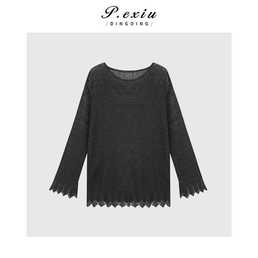 03-2潘依绣丁丁宠粉花边设计长袖针织套装Q29711 商品图1