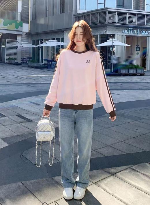 <曾小咸推荐>3.7现货秒杀 ！微信超特价！韩系撞色边卫衣 日常169.99 立减90 秒杀79.99！！ 商品图5